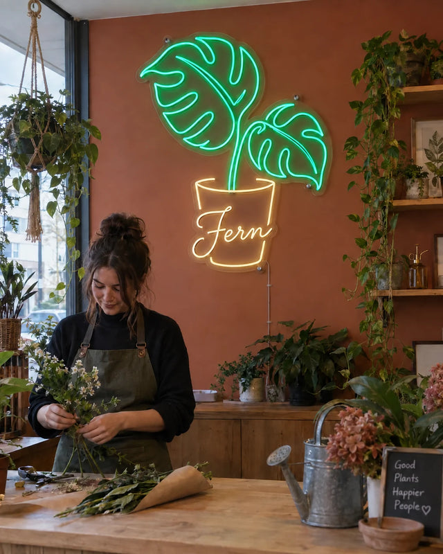 Flower & plant shop — Growing Leaves — Fern — Flower & plant shop · Fern · graphic-led shop scene