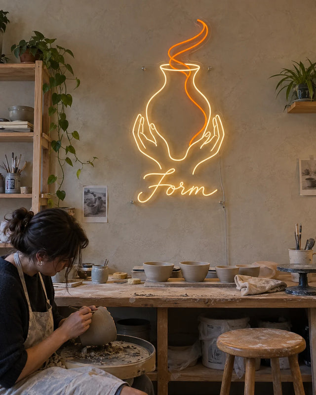 Pottery studio — Hands And Clay — Form — Pottery studio · Form · graphic-led shop scene