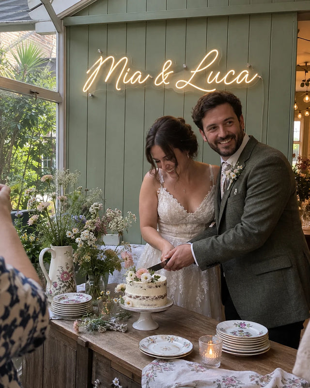 Cottage Garden — Mia & Luca — Cake & celebration · Mia & Luca