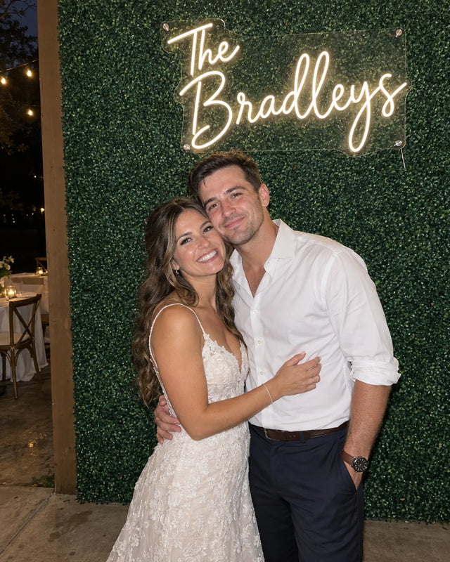 The
Bradleys / Greenery Wall — The Bradleys / A friend's photo at the greenery wall