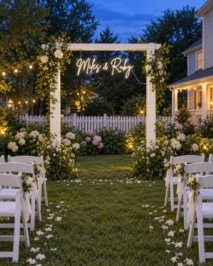 Miles & Ruby / Garden / Garden ceremony