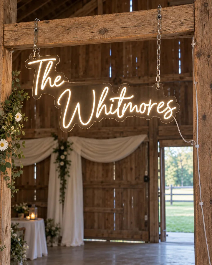 The
Whitmores / Rustic / Sign & installation detail