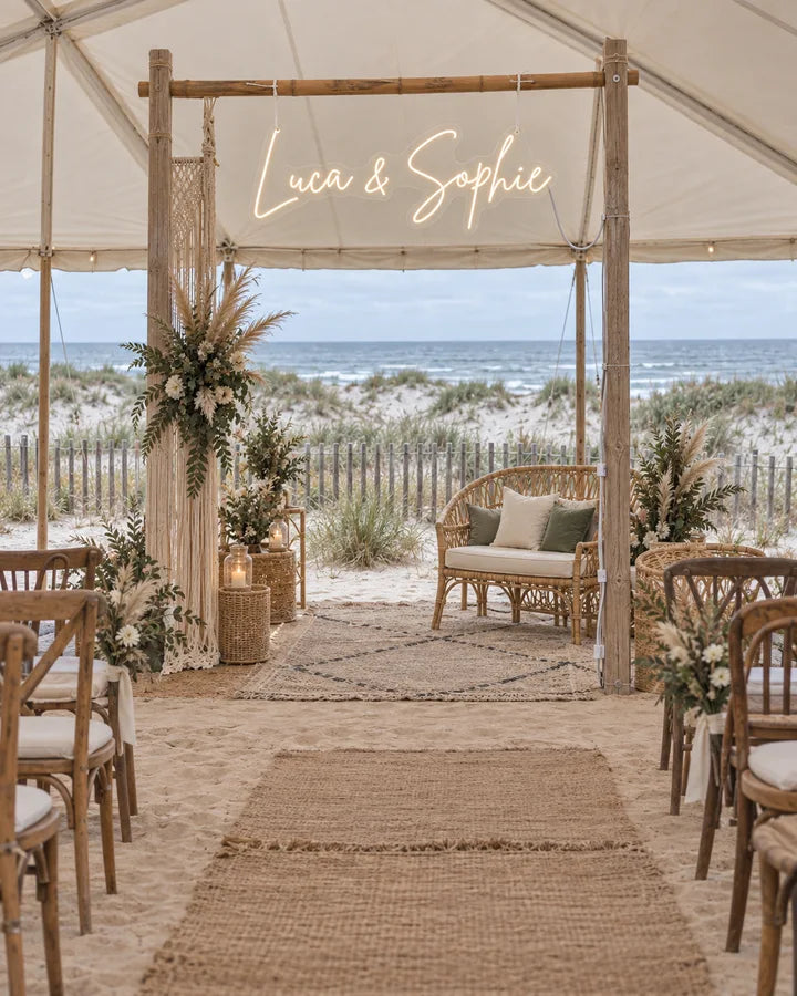 Luca & Sophie / Bohemian / Coastal ceremony