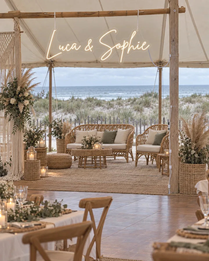 Luca & Sophie / Bohemian / Coastal reception
