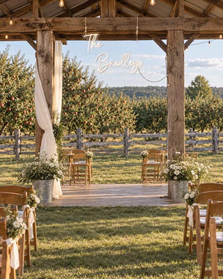 The
Bradleys / Garden / Orchard ceremony