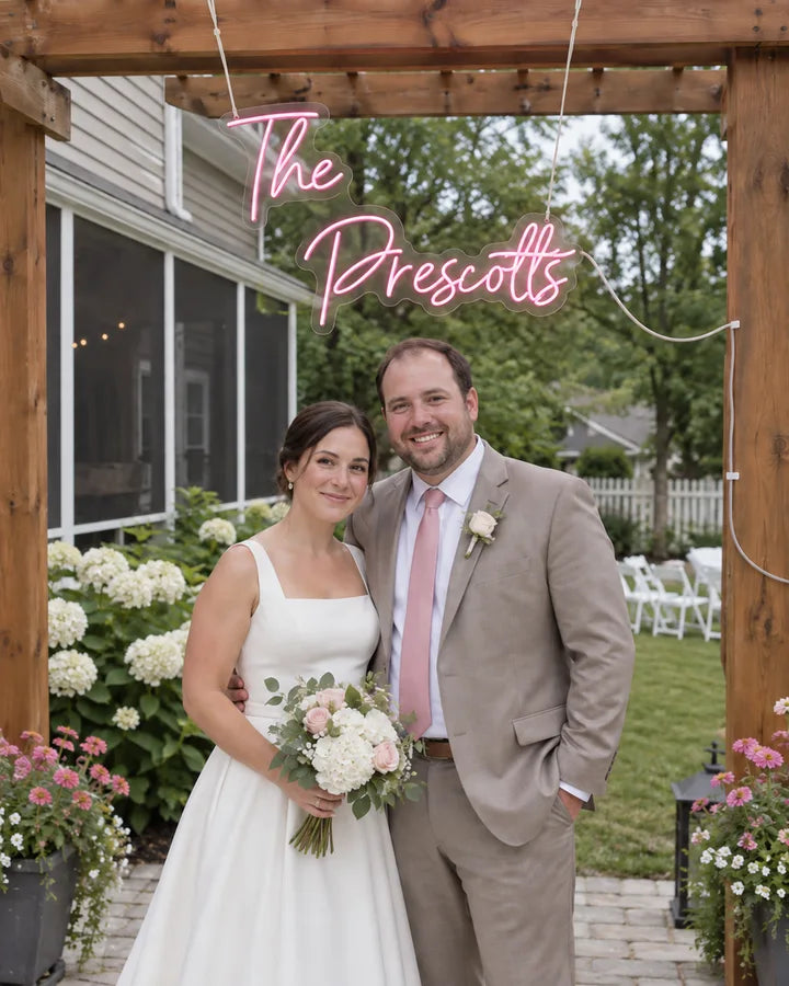 The
Prescotts / Garden / Wedding portrait