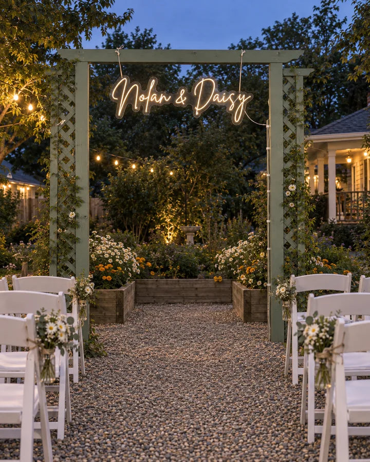Nolan & Daisy / Garden / Garden ceremony