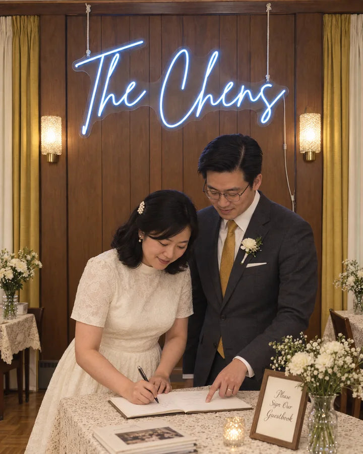 The Chens / Vintage / Guestbook table