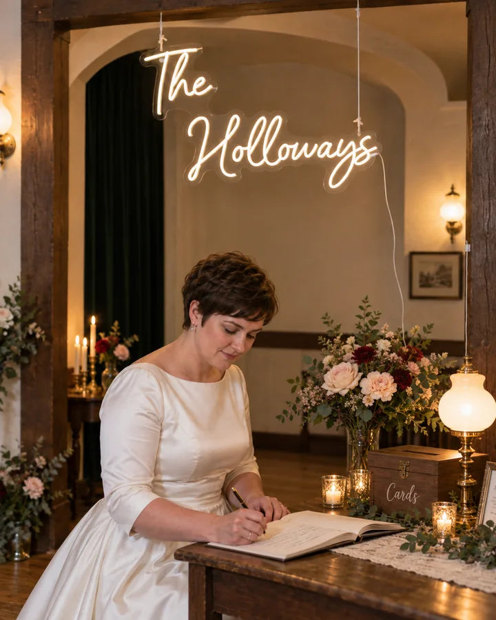 The
Holloways / Vintage / Guestbook table
